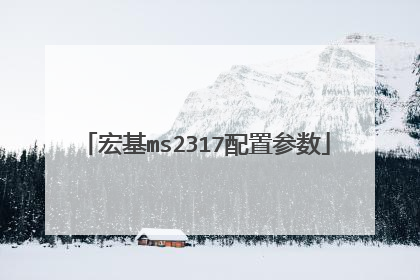 宏基ms2317配置参数