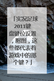 实况足球2011键盘键位设置，附图，这些都代表着游戏中的那个键？