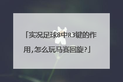 实况足球8中R3键的作用,怎么玩马赛回旋?