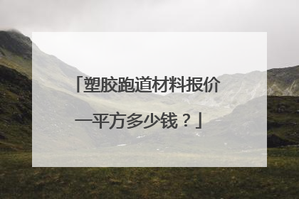 塑胶跑道材料报价一平方多少钱?