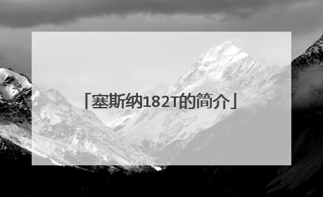 塞斯纳182T的简介