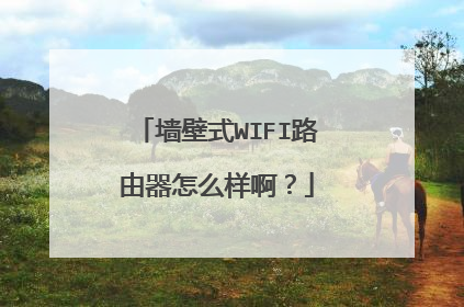 墙壁式WIFI路由器怎么样啊?