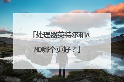 处理器英特尔和AMD哪个更好?