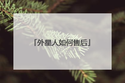 外星人如何售后