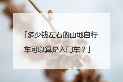多少钱左右的山地自行车可以算是入门车?