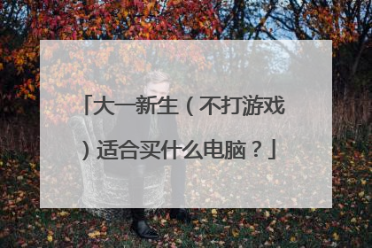 大一新生（不打游戏）适合买什么电脑？