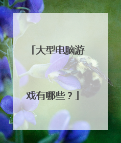 大型电脑游戏有哪些?