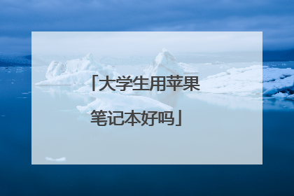 大学生用苹果笔记本好吗