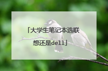 大学生笔记本选联想还是dell