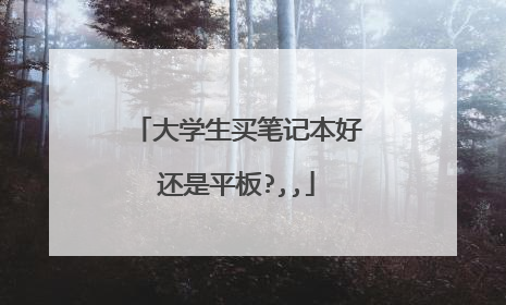 大学生买笔记本好还是平板?,,