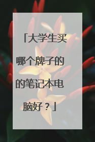 大学生买哪个牌子的的笔记本电脑好?