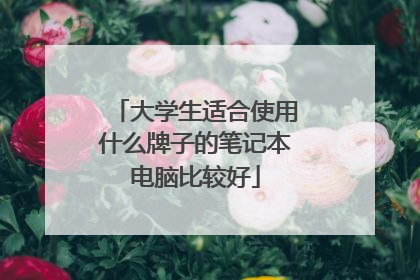 大学生适合使用什么牌子的笔记本电脑比较好