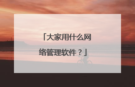 大家用什么网络管理软件?