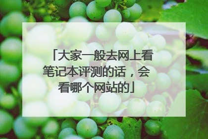 大家一般去网上看笔记本评测的话,会看哪个网站的