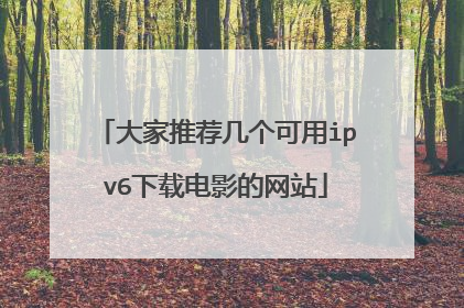 大家推荐几个可用ipv6下载电影的网站