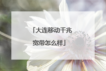 大连移动千兆宽带怎么样