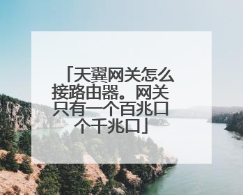 天翼网关怎么接路由器。网关只有一个百兆口个千兆口
