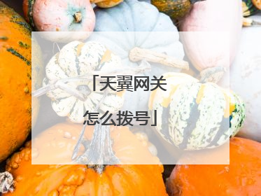 天翼网关怎么拨号