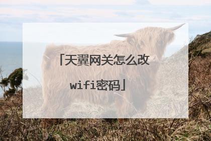 天翼网关怎么改wifi密码