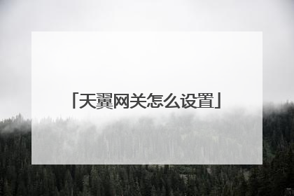 天翼网关怎么设置
