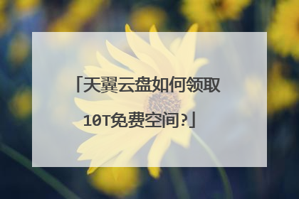 天翼云盘如何领取10T免费空间?