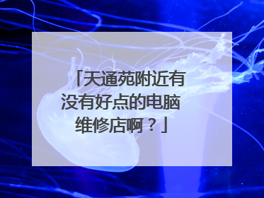 天通苑附近有没有好点的电脑维修店啊?