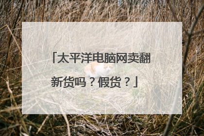 太平洋电脑网卖翻新货吗?假货?