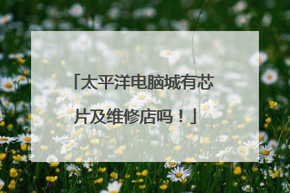 太平洋电脑城有芯片及维修店吗!