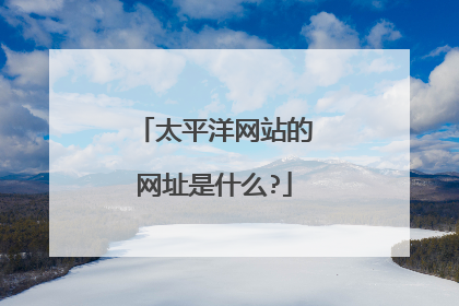 太平洋网站的网址是什么?