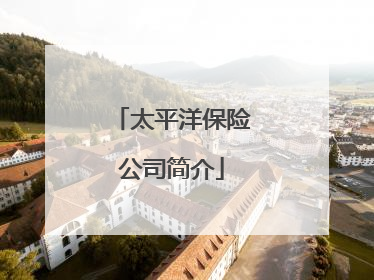 太平洋保险公司简介