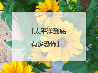 太平洋到底有多恐怖