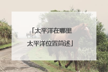 太平洋在哪里 太平洋位置简述
