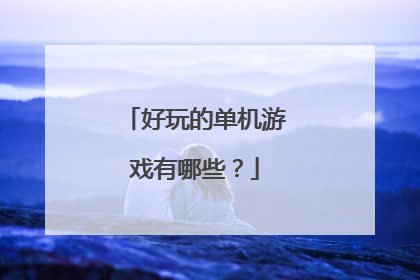 好玩的单机游戏有哪些?