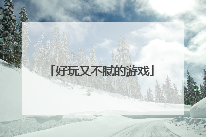 好玩又不腻的游戏