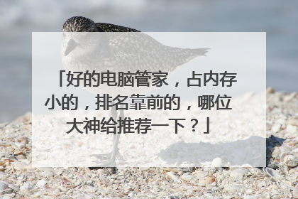 好的电脑管家,占内存小的,排名靠前的,哪位大神给推荐一下?