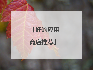 好的应用商店推荐