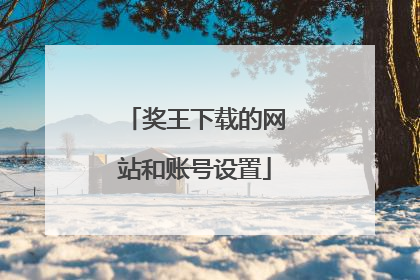 奖王下载的网站和账号设置