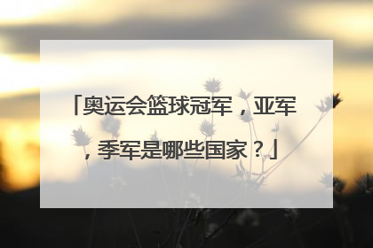 奥运会篮球冠军,亚军,季军是哪些国家?