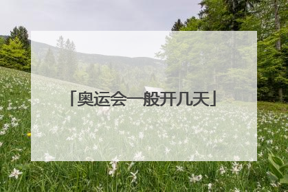 奥运会一般开几天