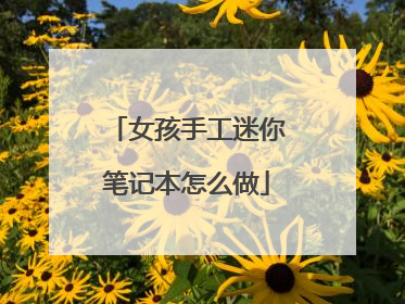 女孩手工迷你笔记本怎么做