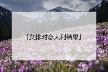 女排对意大利结果