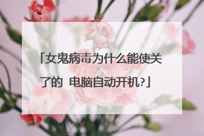 女鬼病毒为什么能使关了的 电脑自动开机?