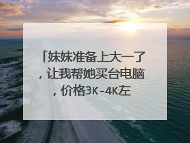 妹妹准备上大一了，让我帮她买台电脑，价格3K-4K左右，看中了两台但是不会看配置，帮帮忙看一下？