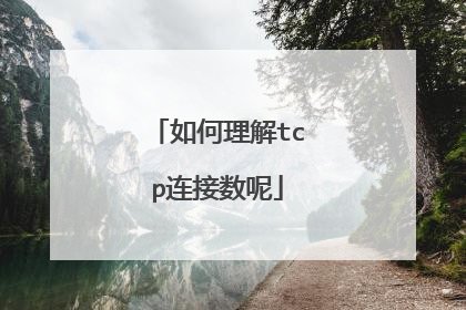如何理解tcp连接数呢