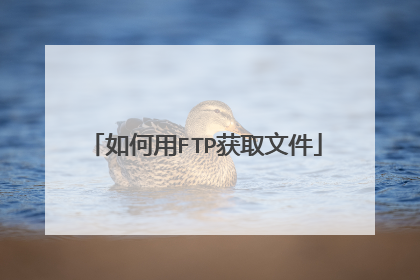 如何用FTP获取文件
