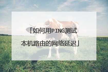 如何用PING测试本机路由的网络延迟