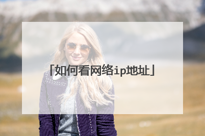 如何看网络ip地址