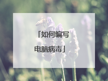 如何编写电脑病毒