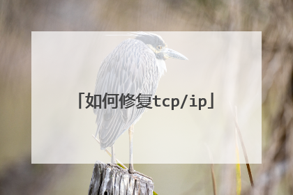 如何修复tcp/ip