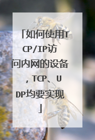 如何使用TCP/IP访问内网的设备，TCP、UDP均要实现
